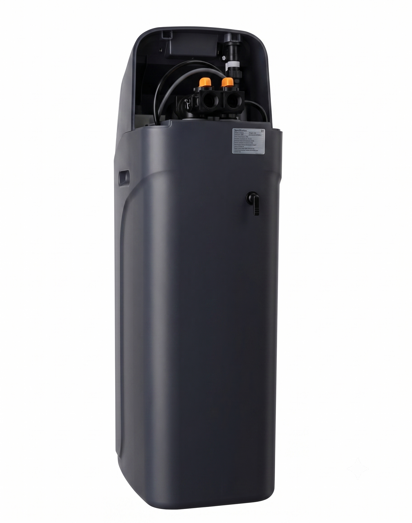 rear view of the suresoft water softener by hydrate filters