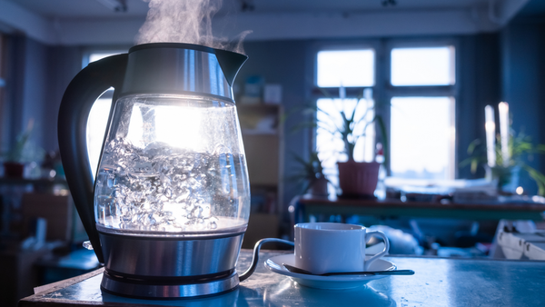 Jug boiling water. Blog about boil water notices